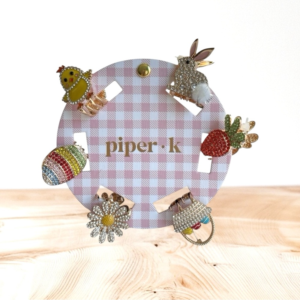 Piper K Colorful Easter Spring Mini Hair Clips